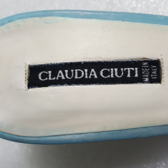 🎈CLAUDIA CIUTI🎈flowers print heels size 8.5M - Picture 6 of 8